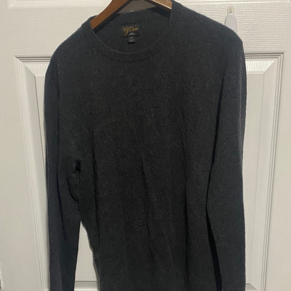 J. Crew Men's Charcoal Crewneck Sweater